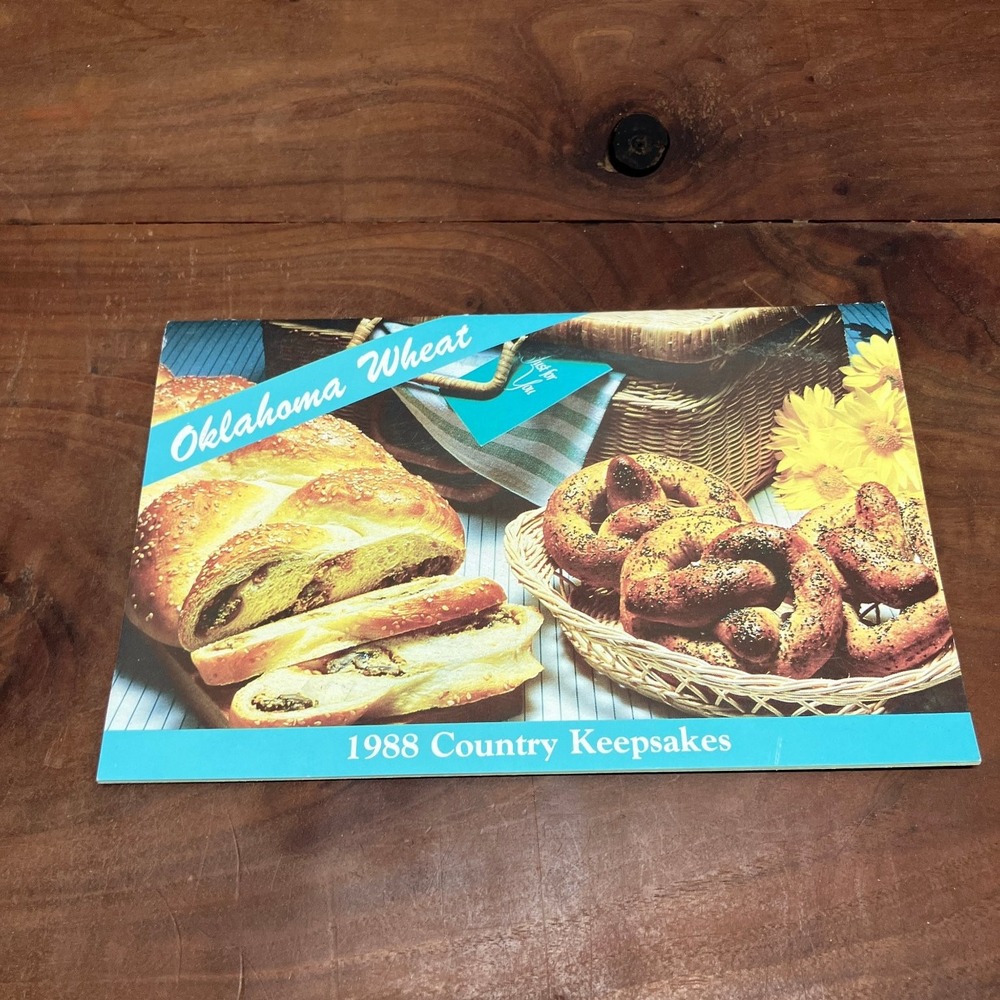Oklahoma Wheat 1988 Country Keepsakes Cookbook Baking Recipes Pamphlet